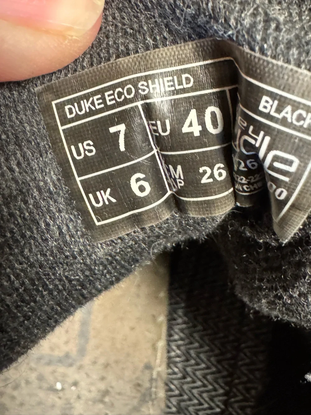 Hey Dude Duke Eco Shield Boots Mens Size 7 Black Synthetic Chukka Ankle Casual